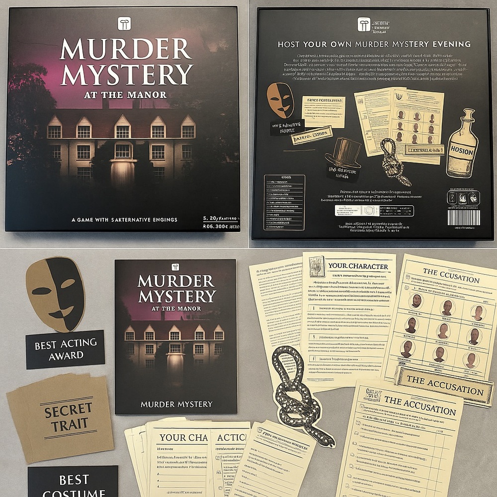 Murder Mystery at the Manor Party Game | 5-13 Players | Ages‎ 16+